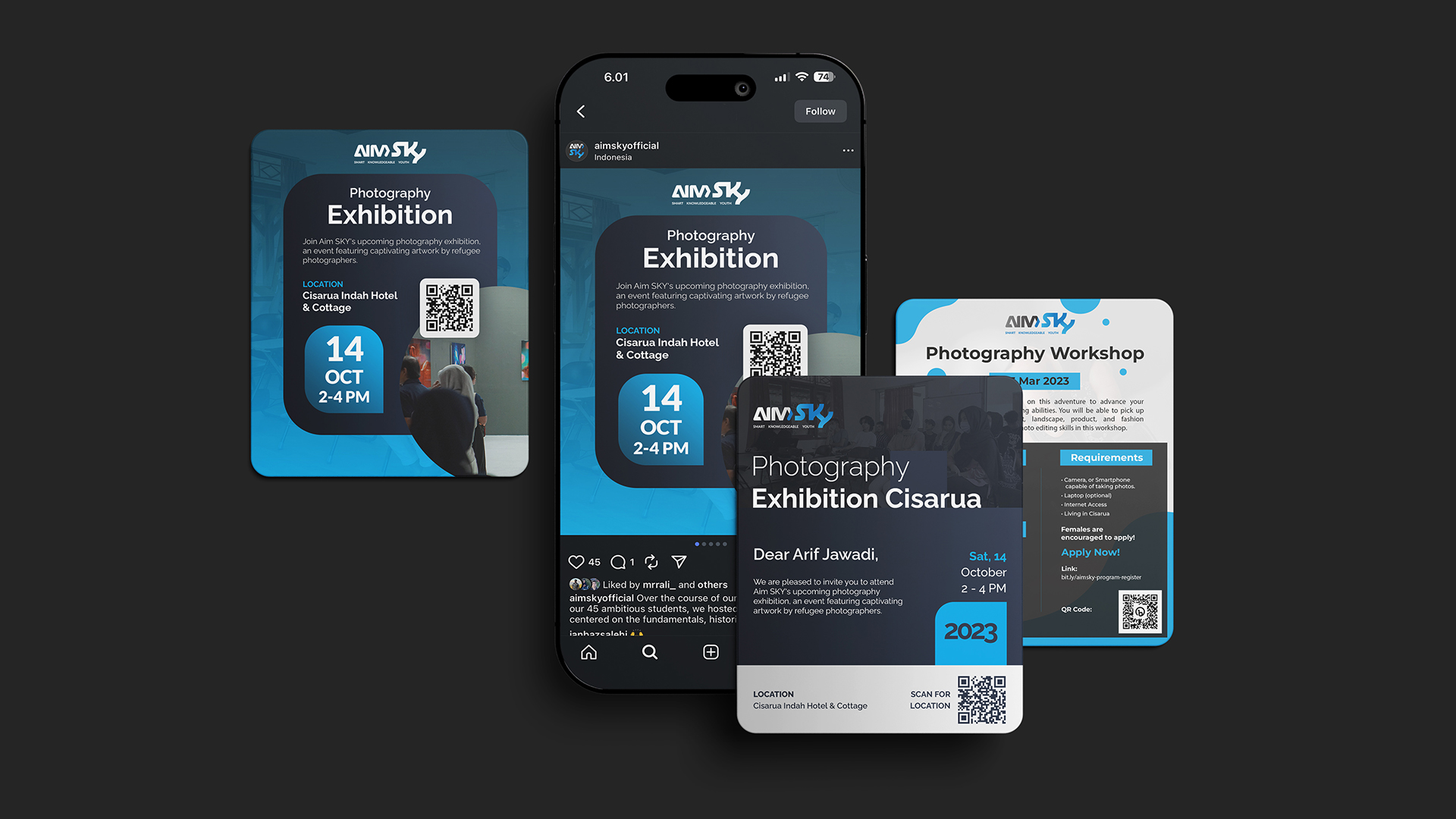 AimSKY - Instagram Posts Design Mockup