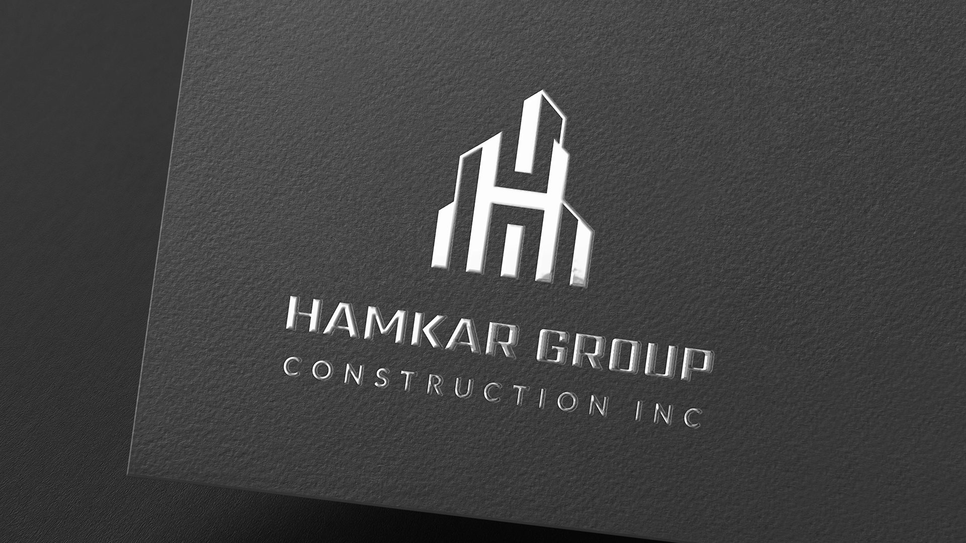 Hamkar Group Construction Inc - Logo Design Mockup